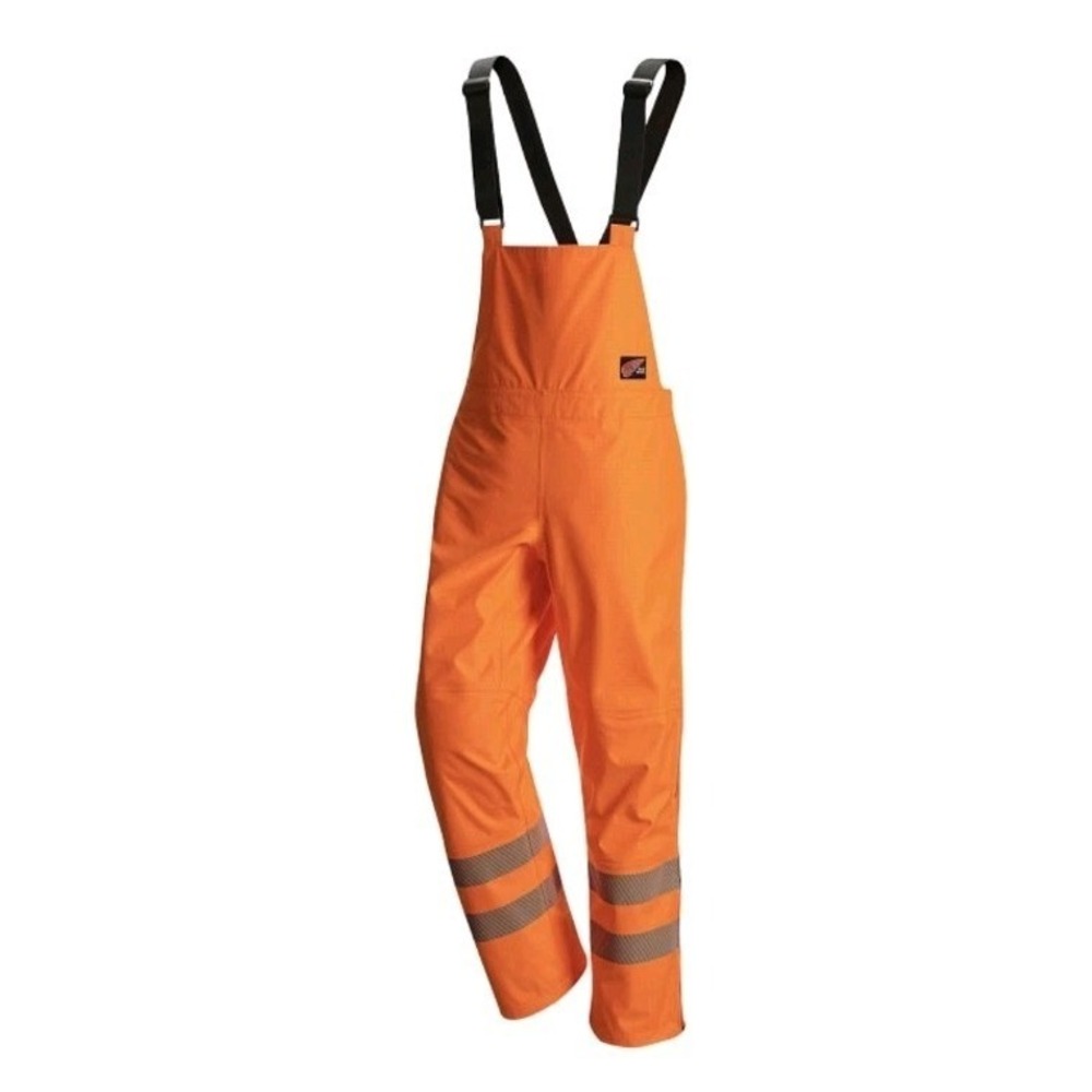 New Red Wing Men HiVis Rainwear Bib Wind Waterproof Orange Reflective L Coverall
